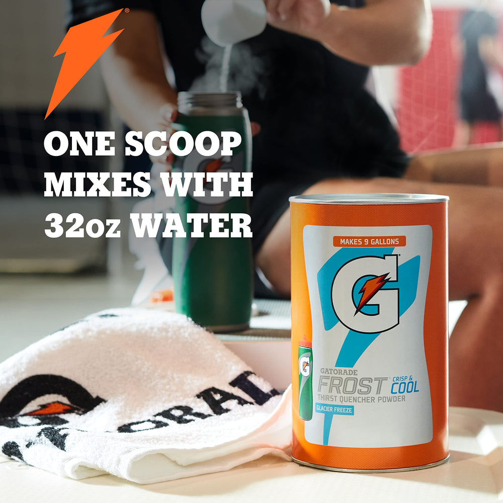 Prepared Gatorade drink in cup illustrating quick hydration option