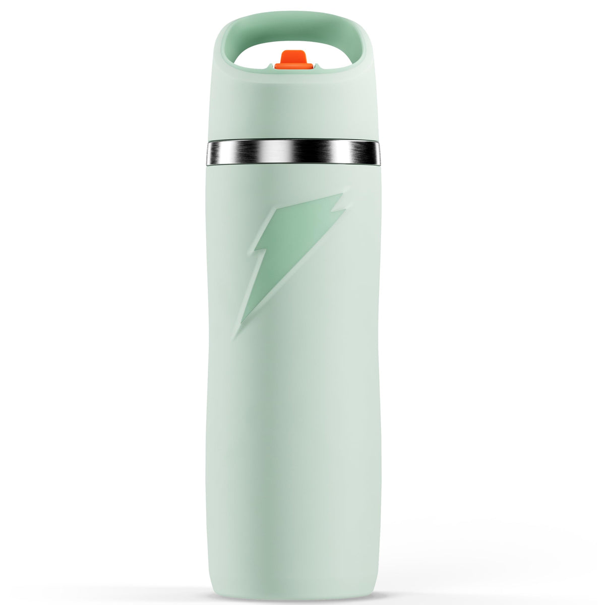 Gatorade Overtime front view showing sage color and brand, clear identification benefit