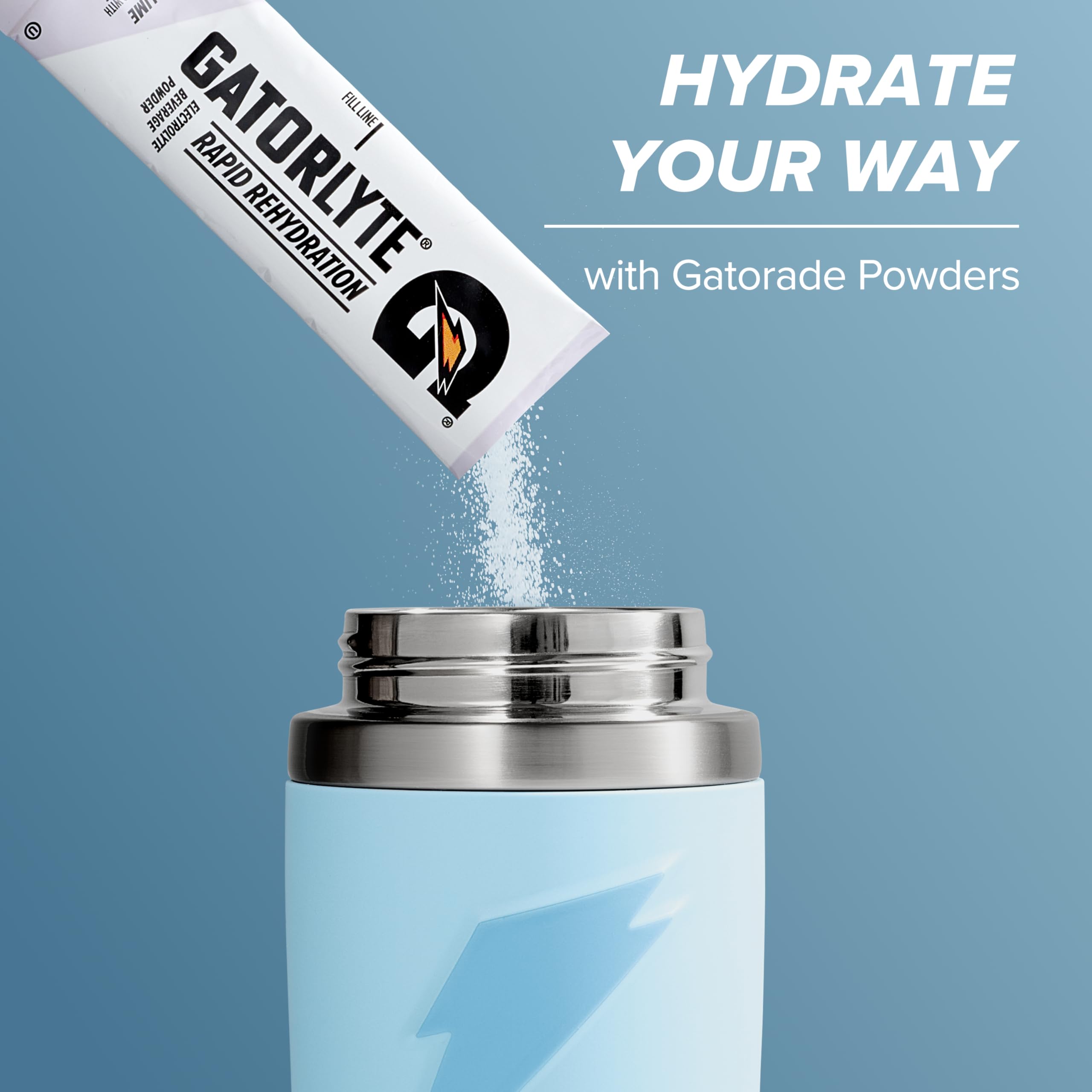 Gatorade Overtime held in hand to show 22oz scale and portability benefit