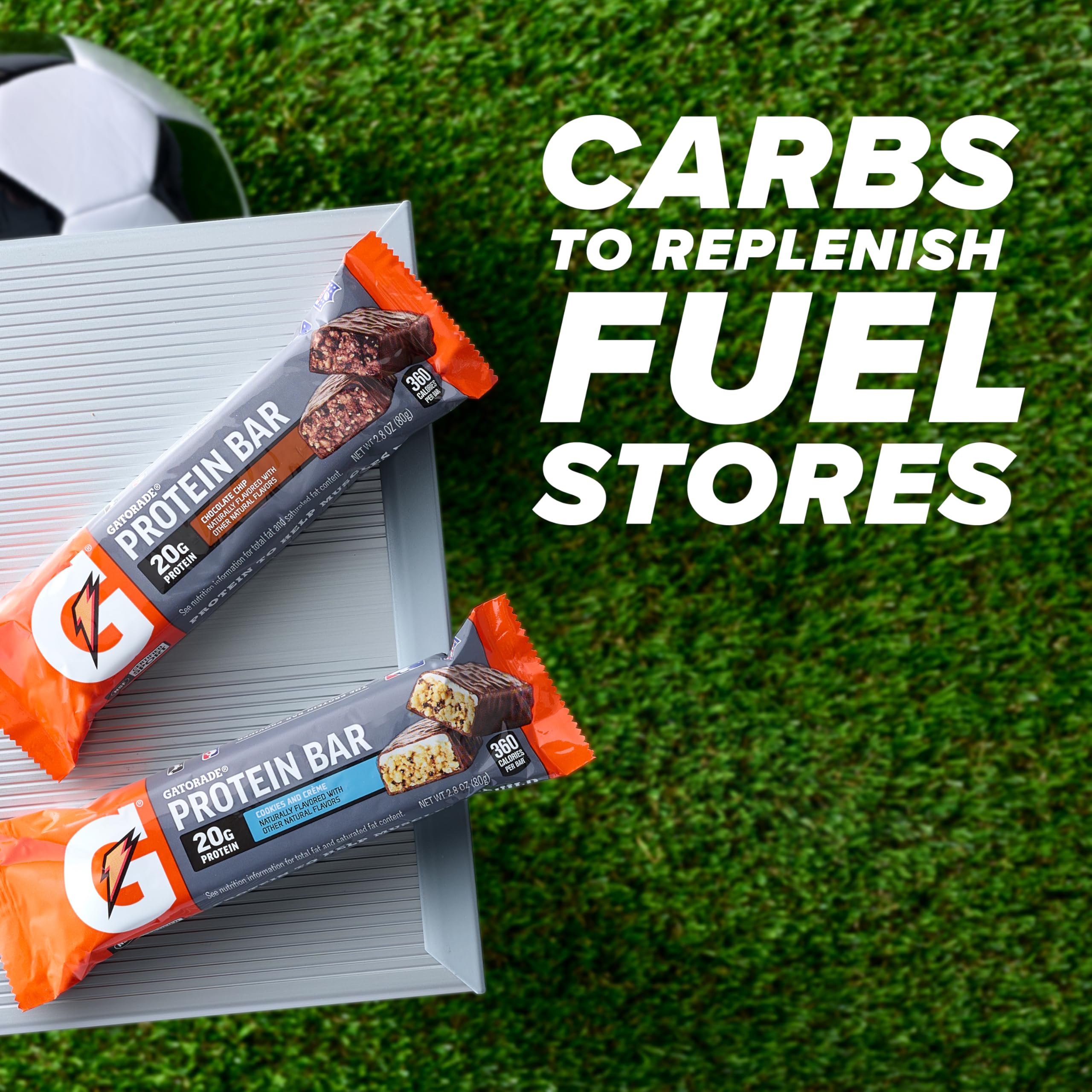Gatorade recover bars in a team locker room supporting athletic refuel
