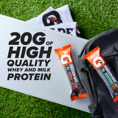 Gatorade closeup of protein and carbs ingredients illustrating quality formulation