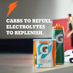 Scoop measuring Gatorade powder for accurate mixing and consistency