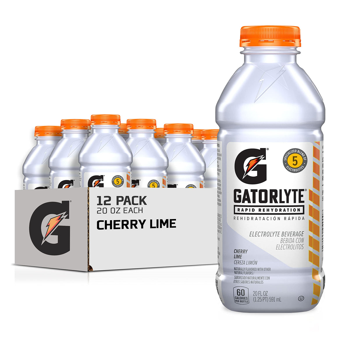 Gatorlyte front packaging showing Cherry Lime label and benefits