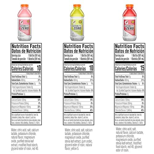 Gatorlyte bottle close-up highlighting label and clear electrolyte formula