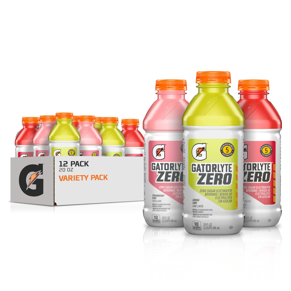 Gatorlyte front packaging showing variety pack and hydration benefit