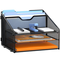 Gawerk front view of assembled file organizer showing neat document storage benefit