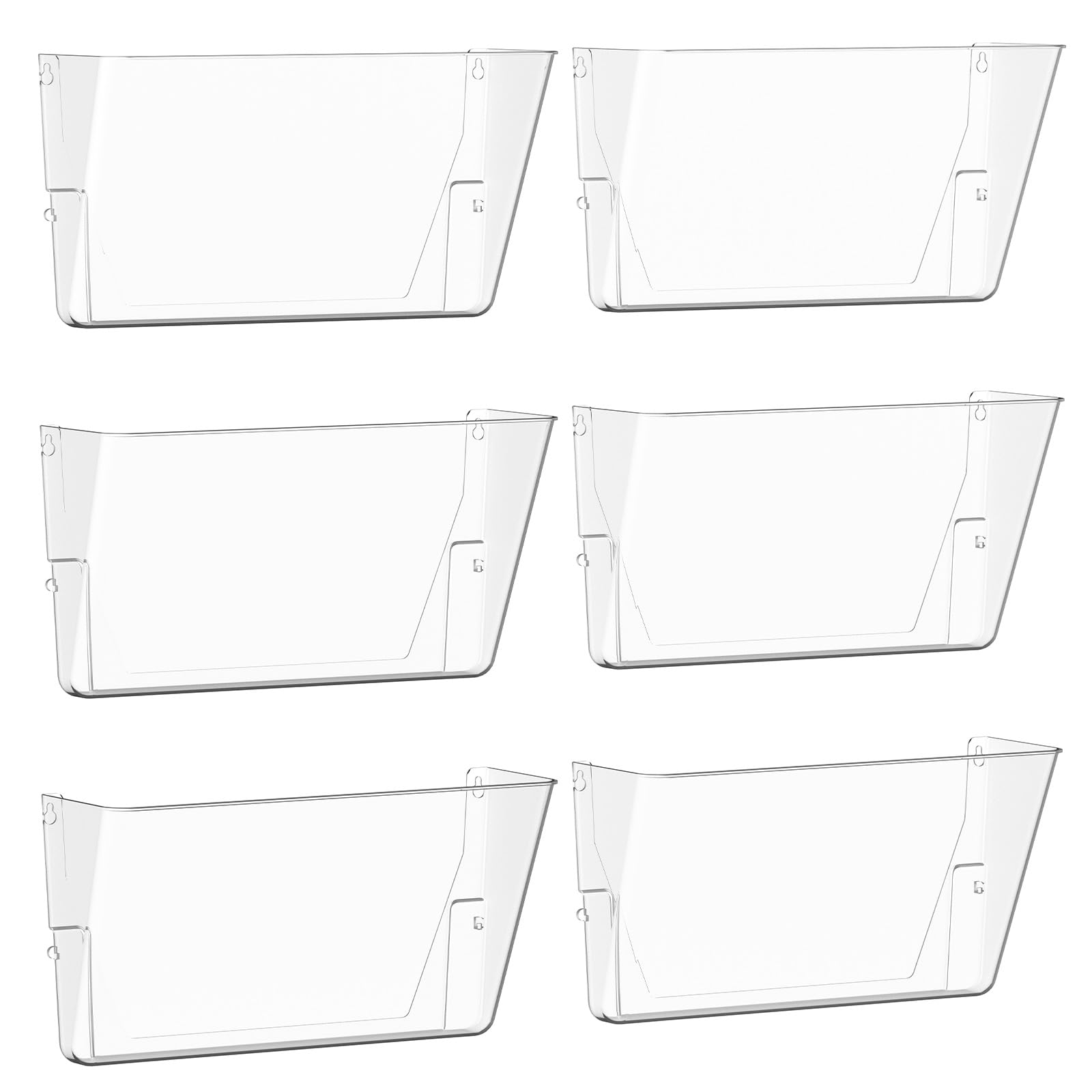 Gawerk front view clear acrylic pocket shows transparent storage and quick visibility