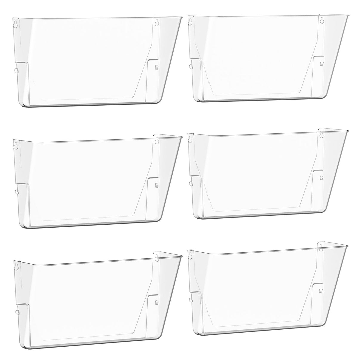 Gawerk front view clear acrylic pocket shows transparent storage and quick visibility