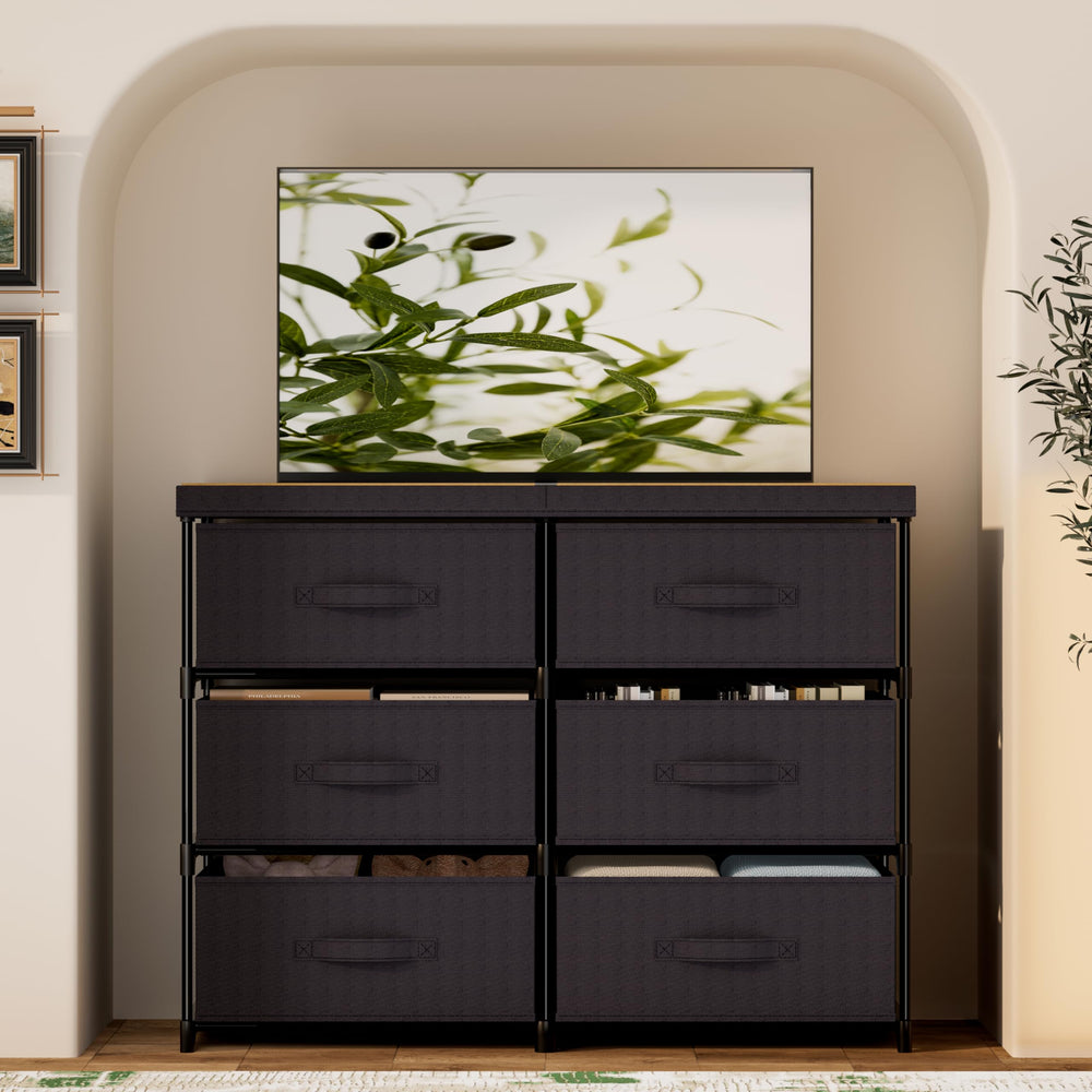 GcdPai dresser beside chair for scale showing compact size ideal for small rooms