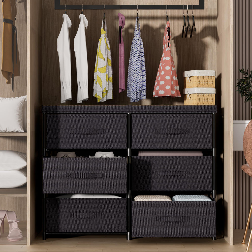 GcdPai wooden top shelf holding decorations and a small TV providing reliable load capacity