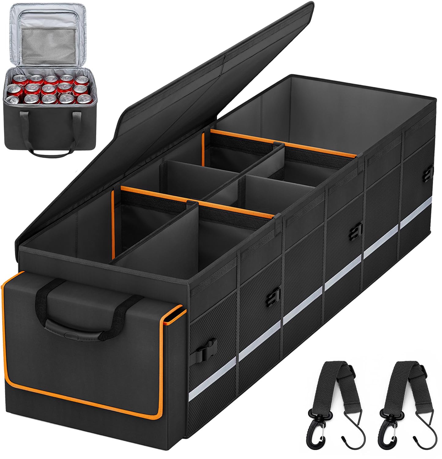 GDNasist front view with lid closed showing organized trunk benefit