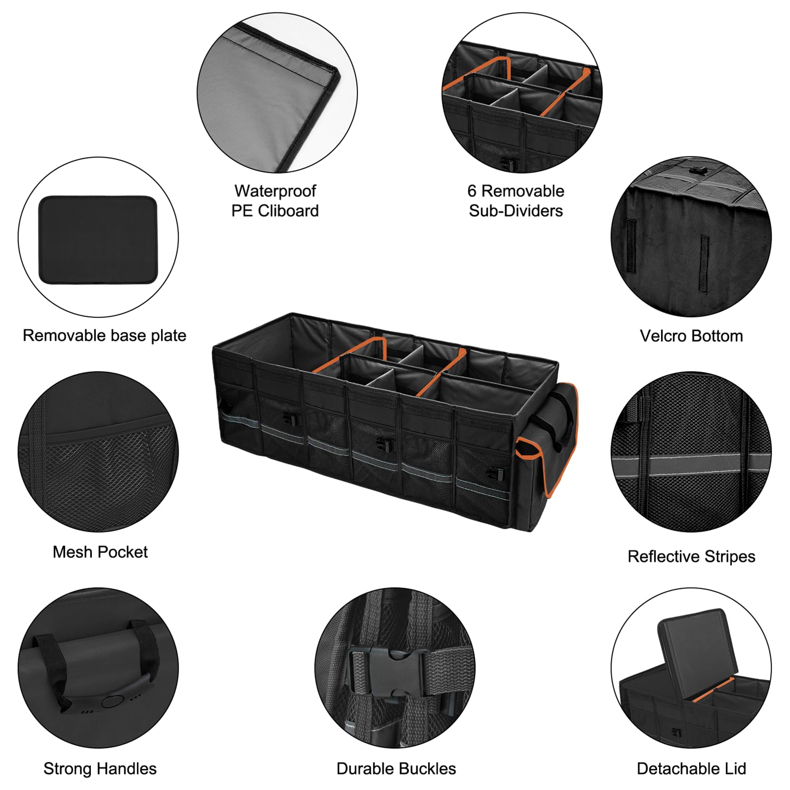 GDNasist secured in an SUV trunk with straps preventing movement