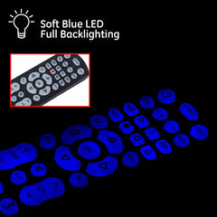 GE remote label and printed codes displayed for straightforward programming benefit
