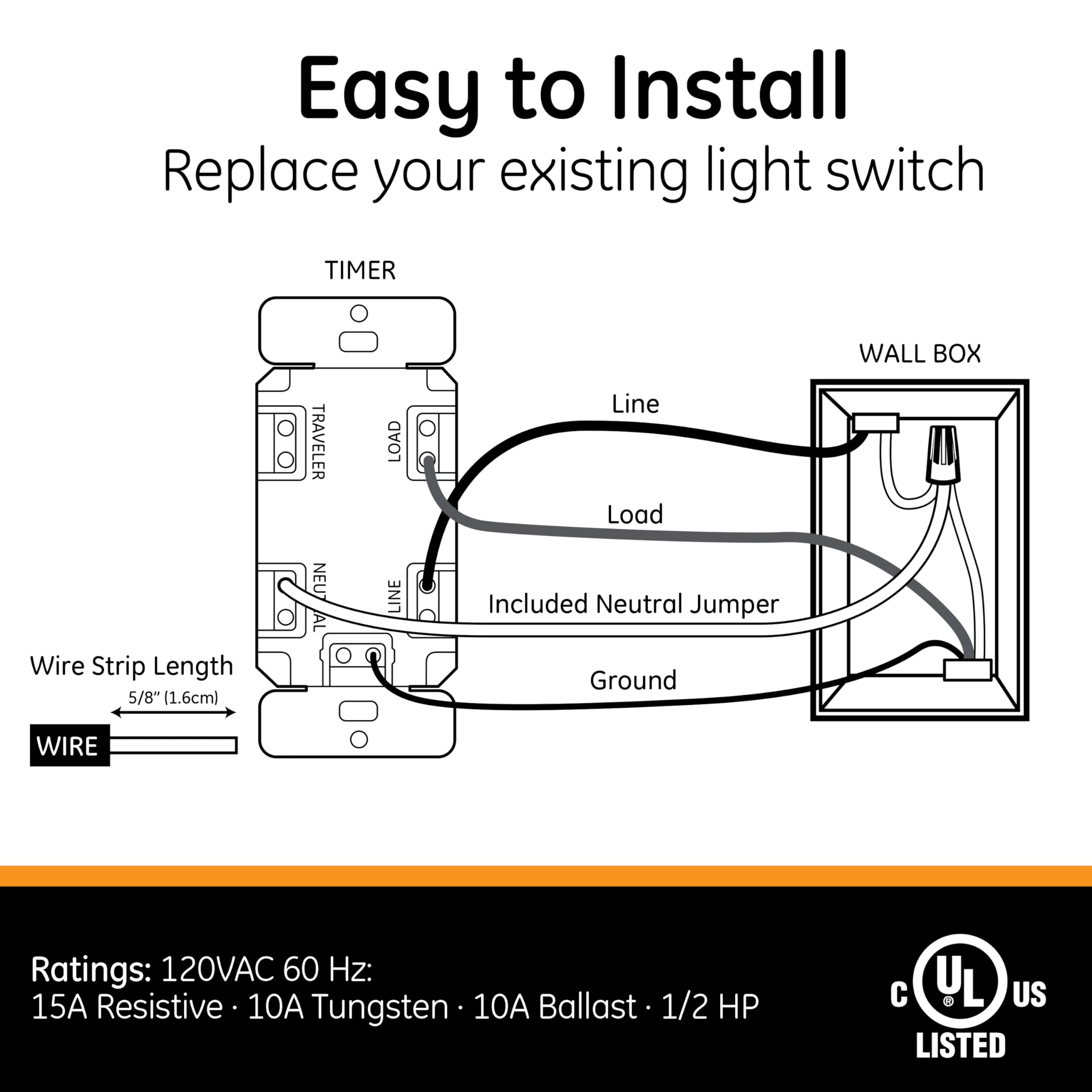 GE SunSmart countdown function closeup highlighting quick auto-off convenience