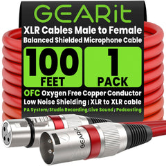 GEARit front view of XLR connectors showing secure connections and reliability