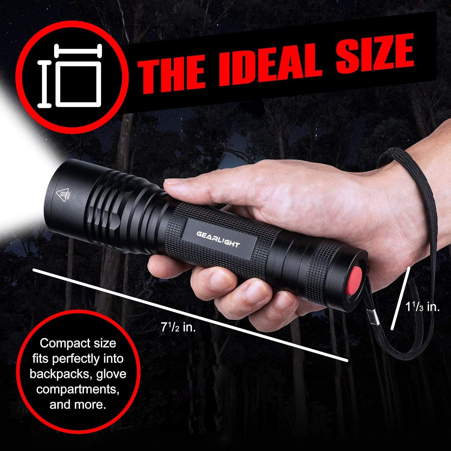 GearLight attached to pocket clip showing easy carry benefit