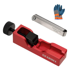 GEAROLL front view of red gap tool showing compact design and durable finish
