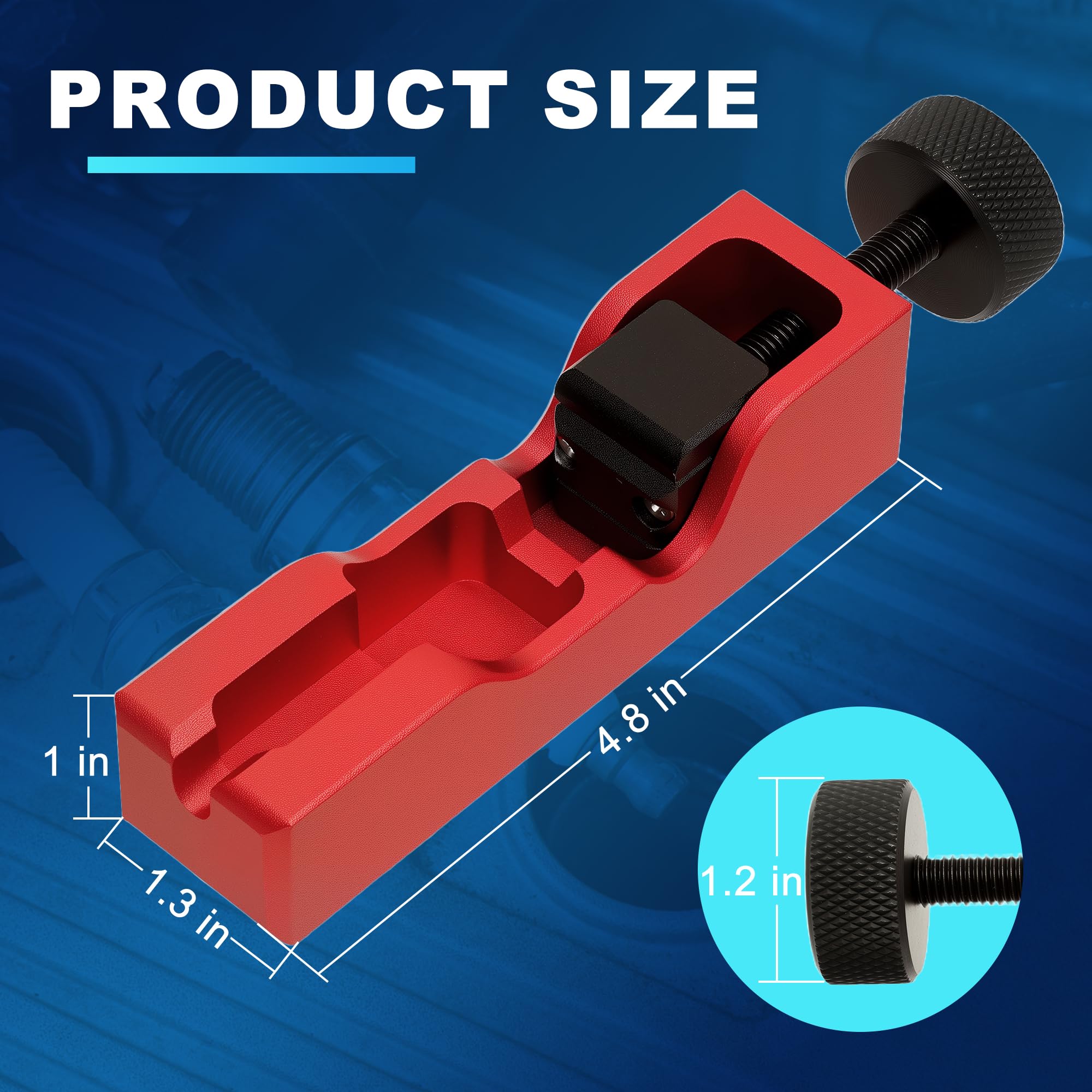 GEAROLL tool in a garage setting being used to set spark plug gaps benefit