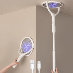 GeckoMan front view showing both rackets for immediate home pest control