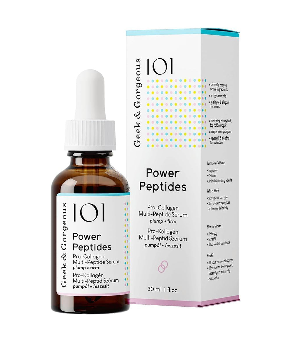 Geek & Gorgeous close-up of milky serum texture highlighting lightweight absorption benefit
