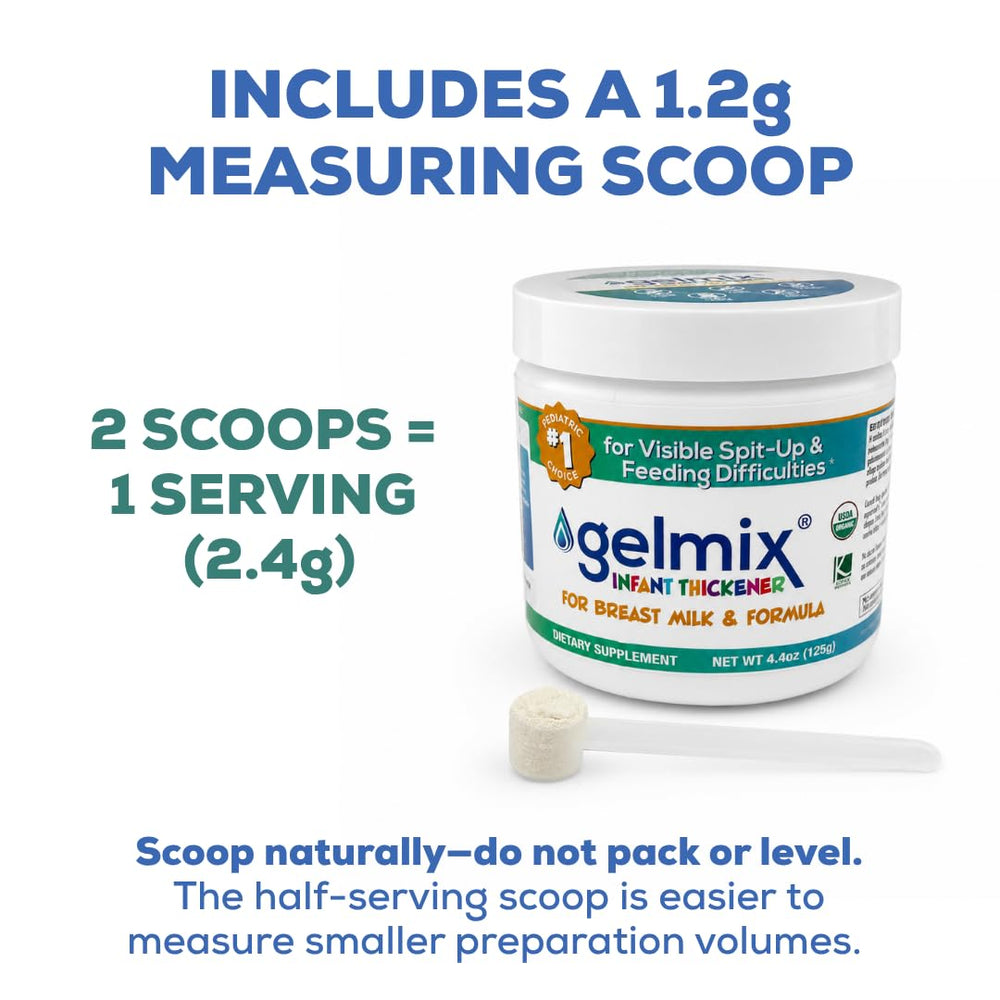Pouring Gelmix into warmed milk demonstrating the thicken-and-wait preparation benefit