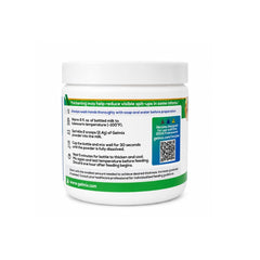 Gelmix jar with long-handled scoop demonstrating accurate portioning benefit