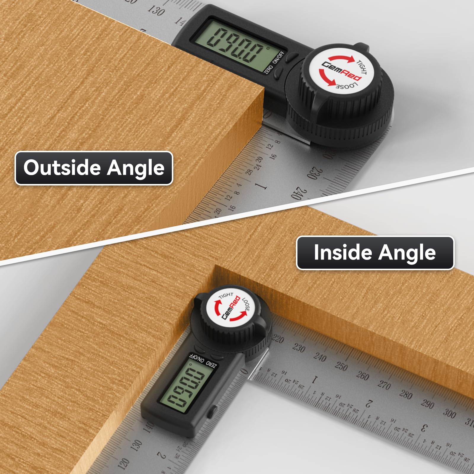 GemRed laser-etched scale markings close-up for long-lasting legibility