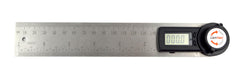 GemRed close-up of stainless-steel ruler surface highlighting corrosion resistance