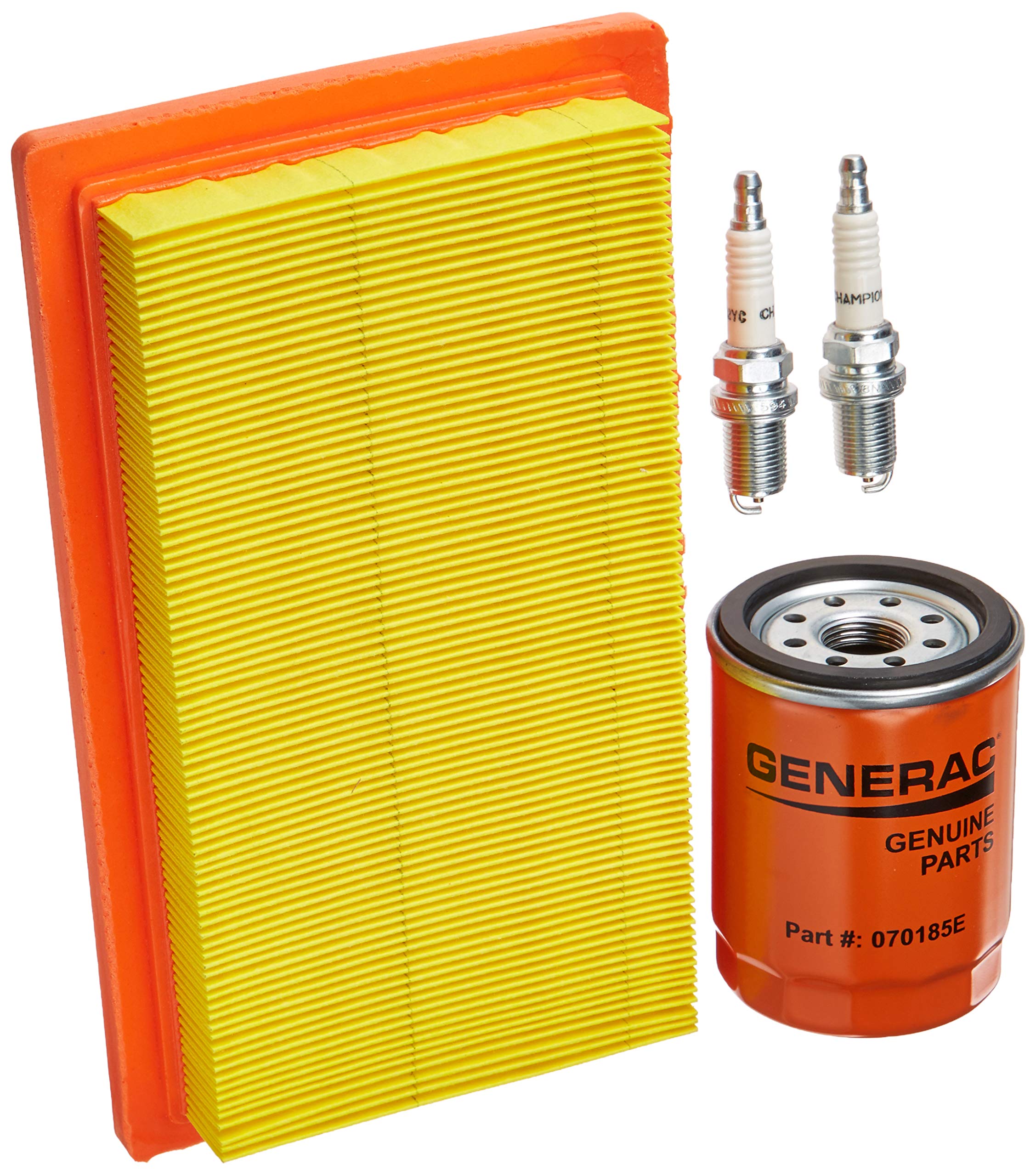 Generac 6485 kit front view showing parts and clear labeling for correct replacement