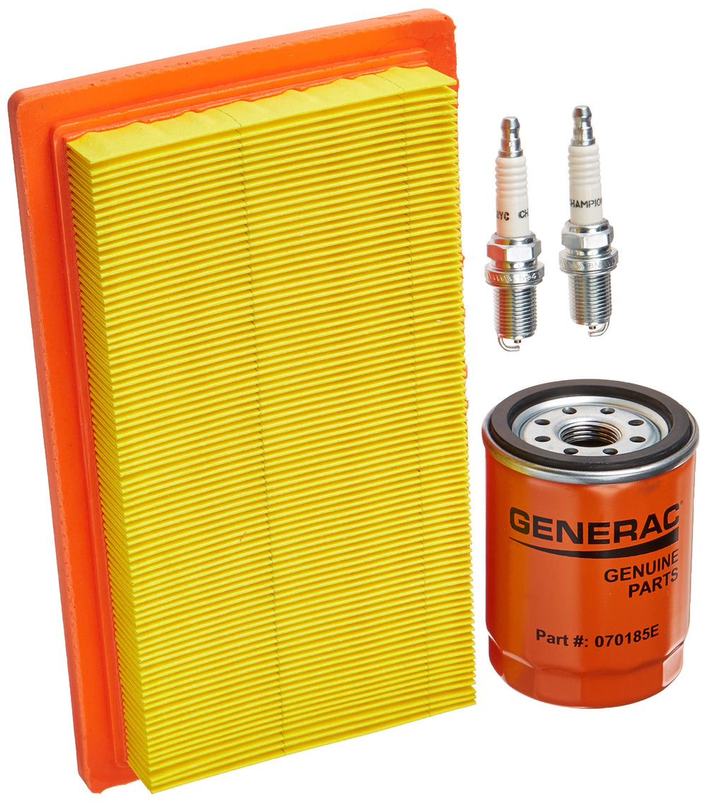 Generac 6485 kit front view showing parts and clear labeling for correct replacement