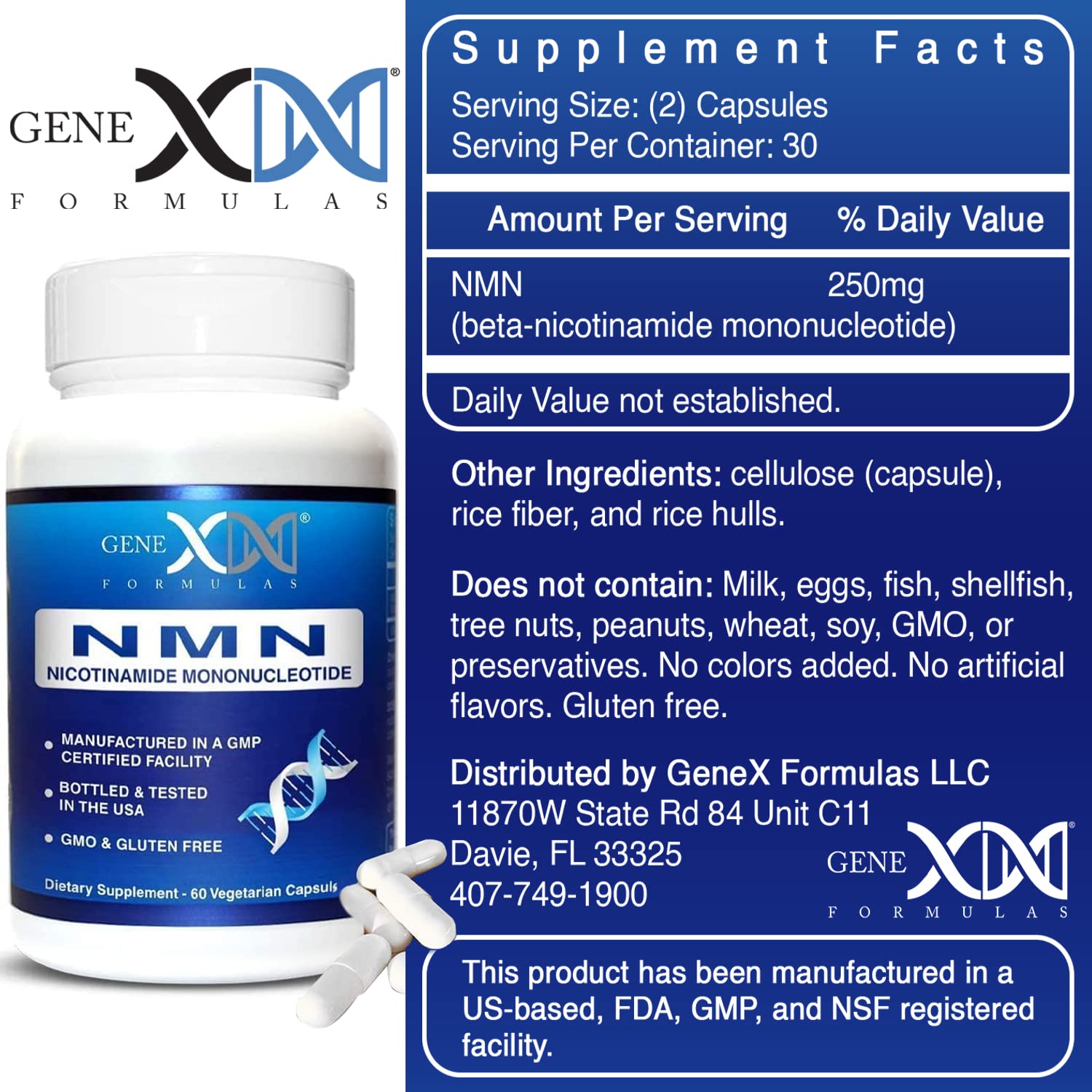 Genex Formulas single capsule close-up highlighting smooth texture for easy swallowing
