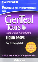 GenTeal front packaging twin pack shows size and quick relief benefit
