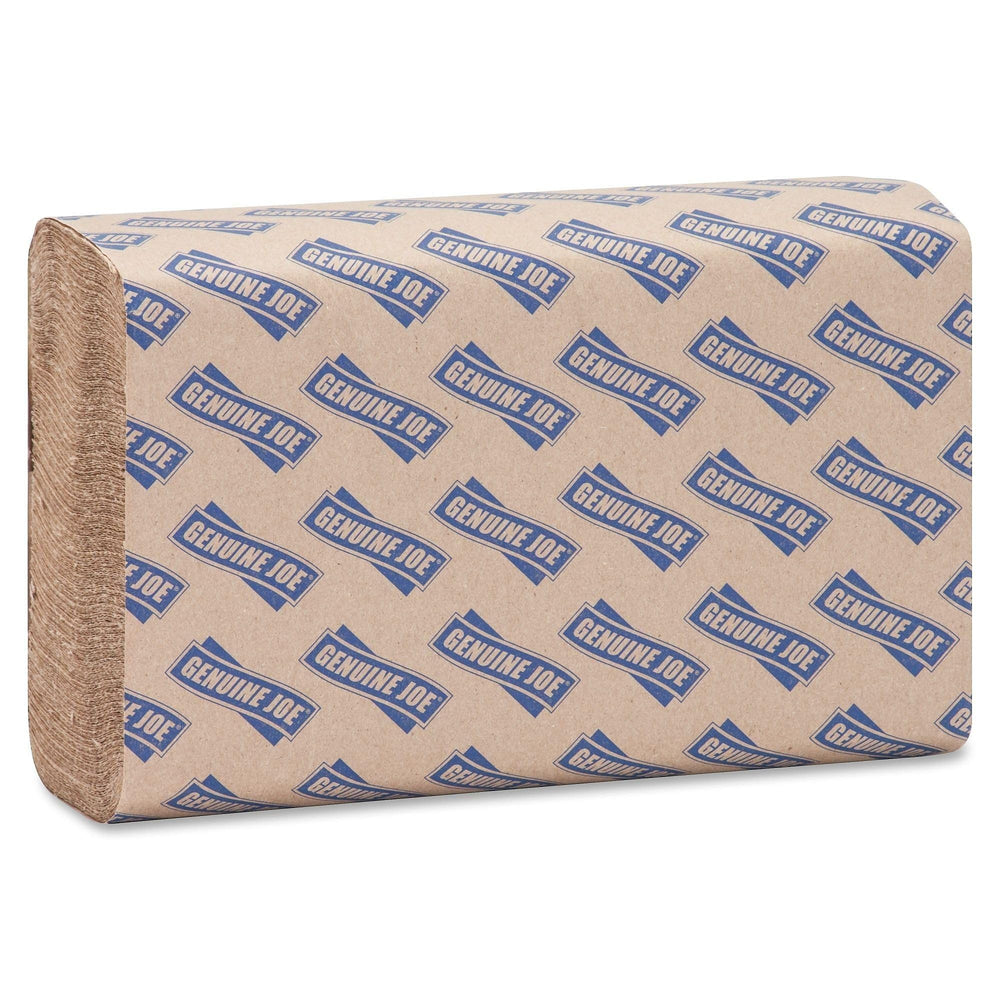 Genuine Joe close-up of deep embossing highlighting improved absorbency and softer feel