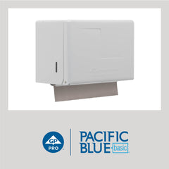 Georgia-Pacific S-fold towel open view showing easy dispensing benefit