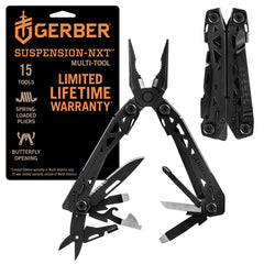 Gerber front overview showing compact multitool and black finish for everyday carry