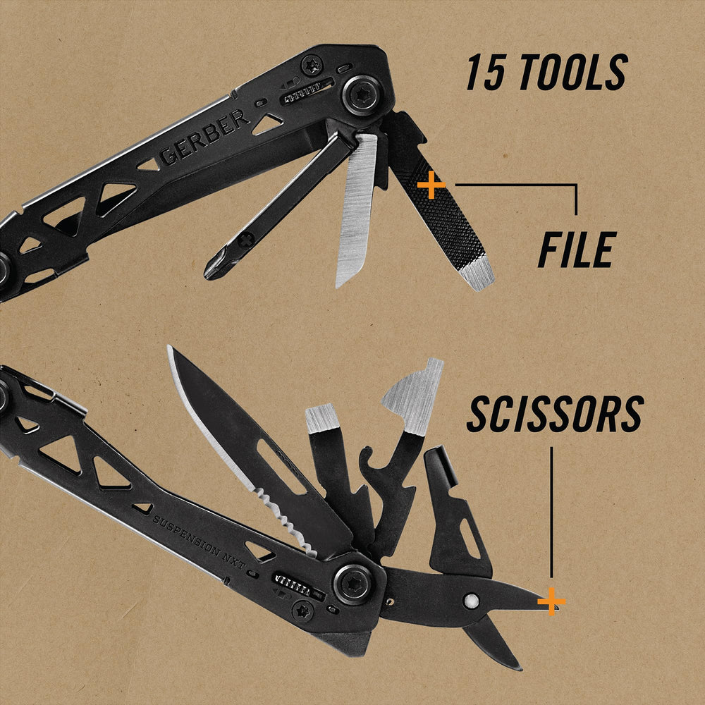 Gerber locking tools displayed to show secure outboard tool safety benefit