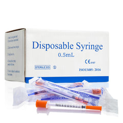 Gesanghua front packaging showing 100 individually packed syringes and clear labeling benefit: easy bulk supply