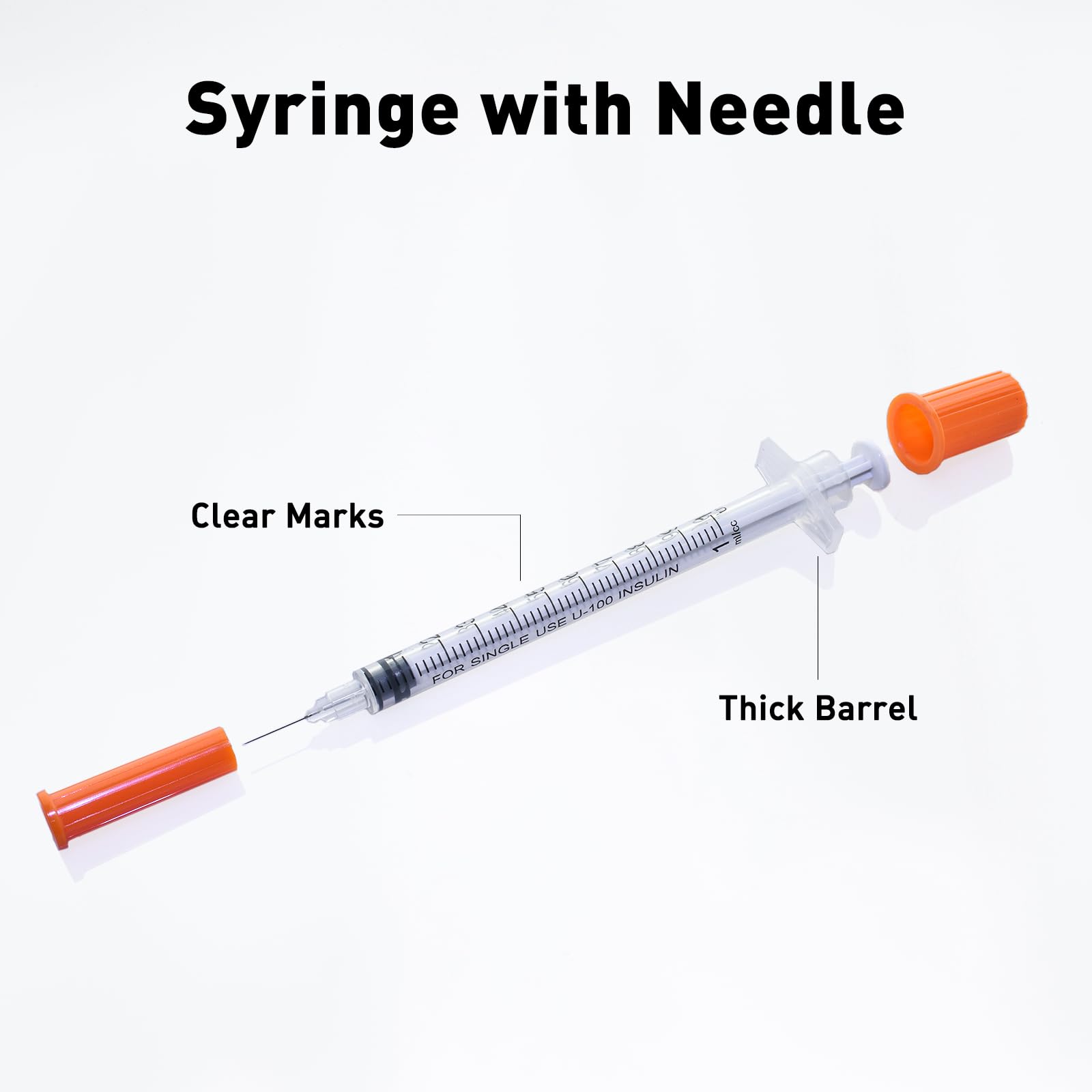 Gesanghua syringe beside ruler for scale comparison demonstrating compact 1ml size