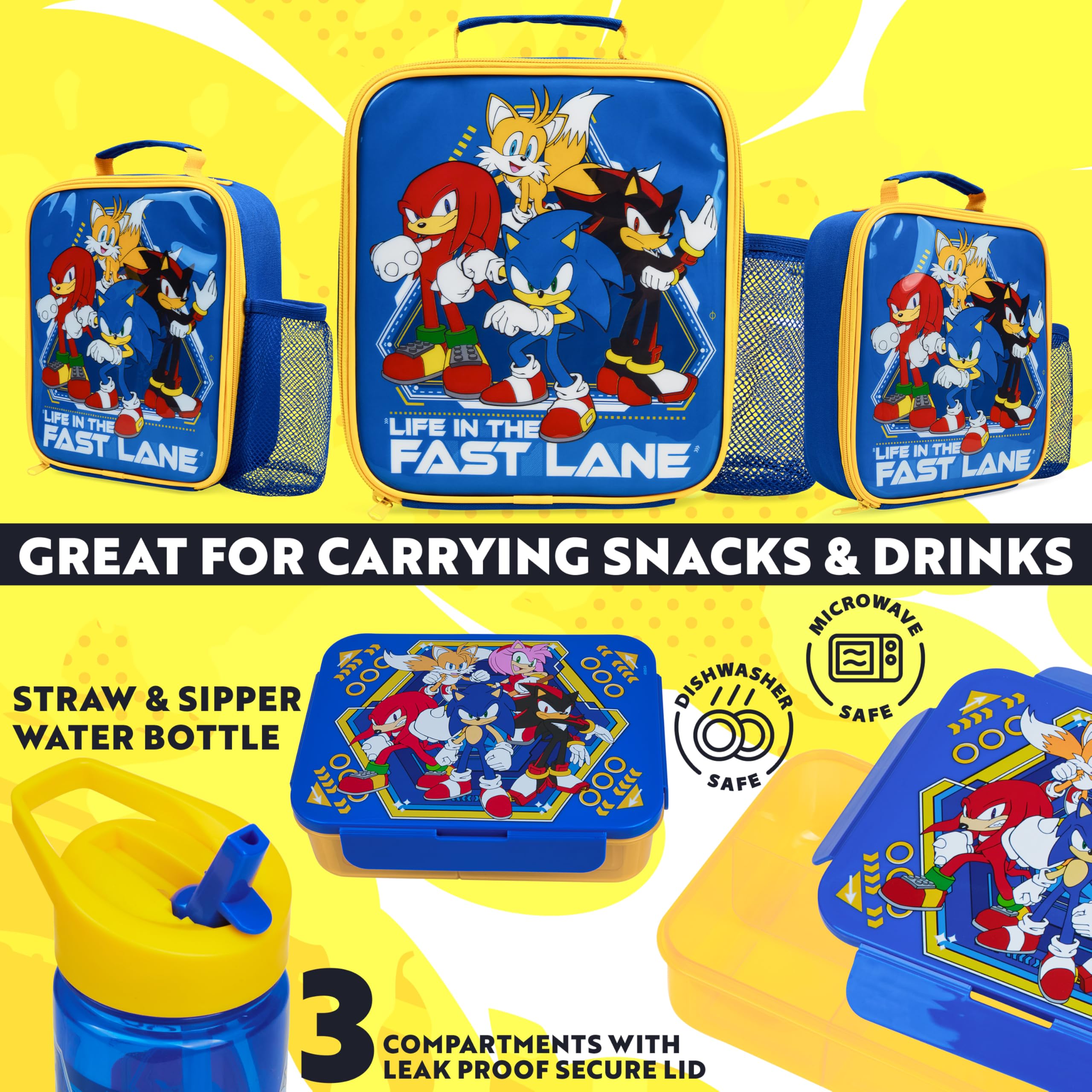 Get Trend Sonic bento box open with compartments to keep foods separated