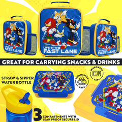 Get Trend Sonic bento box open with compartments to keep foods separated