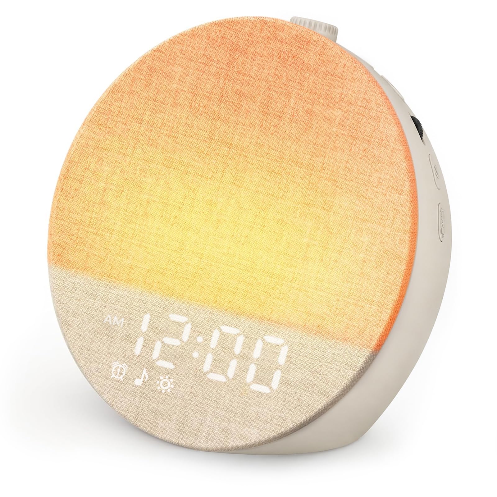 Geuuap front view showing clock face and calming light benefit