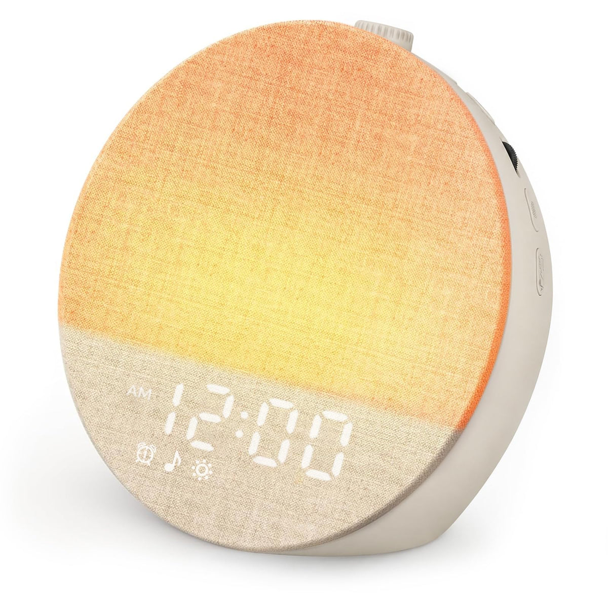 Geuuap front view showing clock face and calming light benefit
