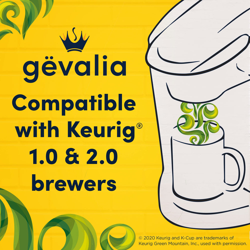 Gevalia ground beans closeup illustrating rich Colombian aroma