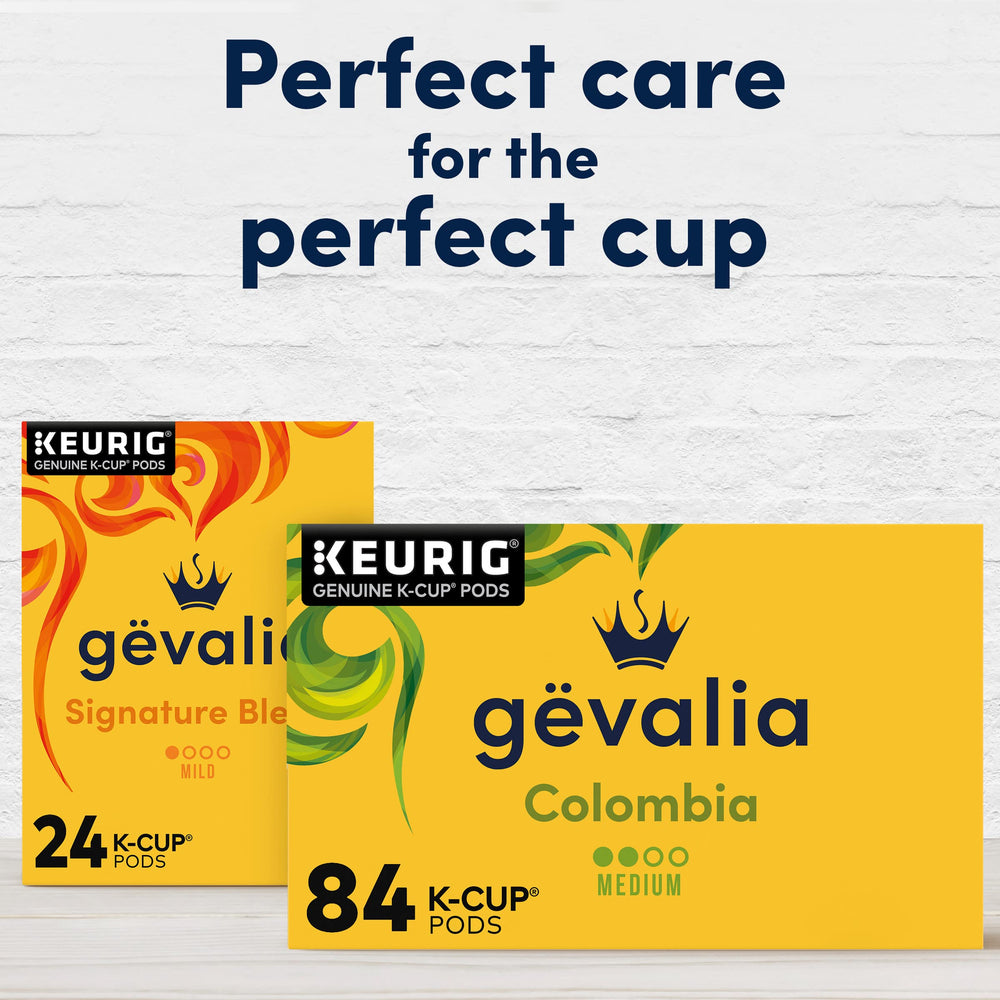 Gevalia pods beside breakfast items showing everyday enjoyment