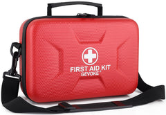 Gevoke red hard shell kit front view showing compact protective design and easy storage