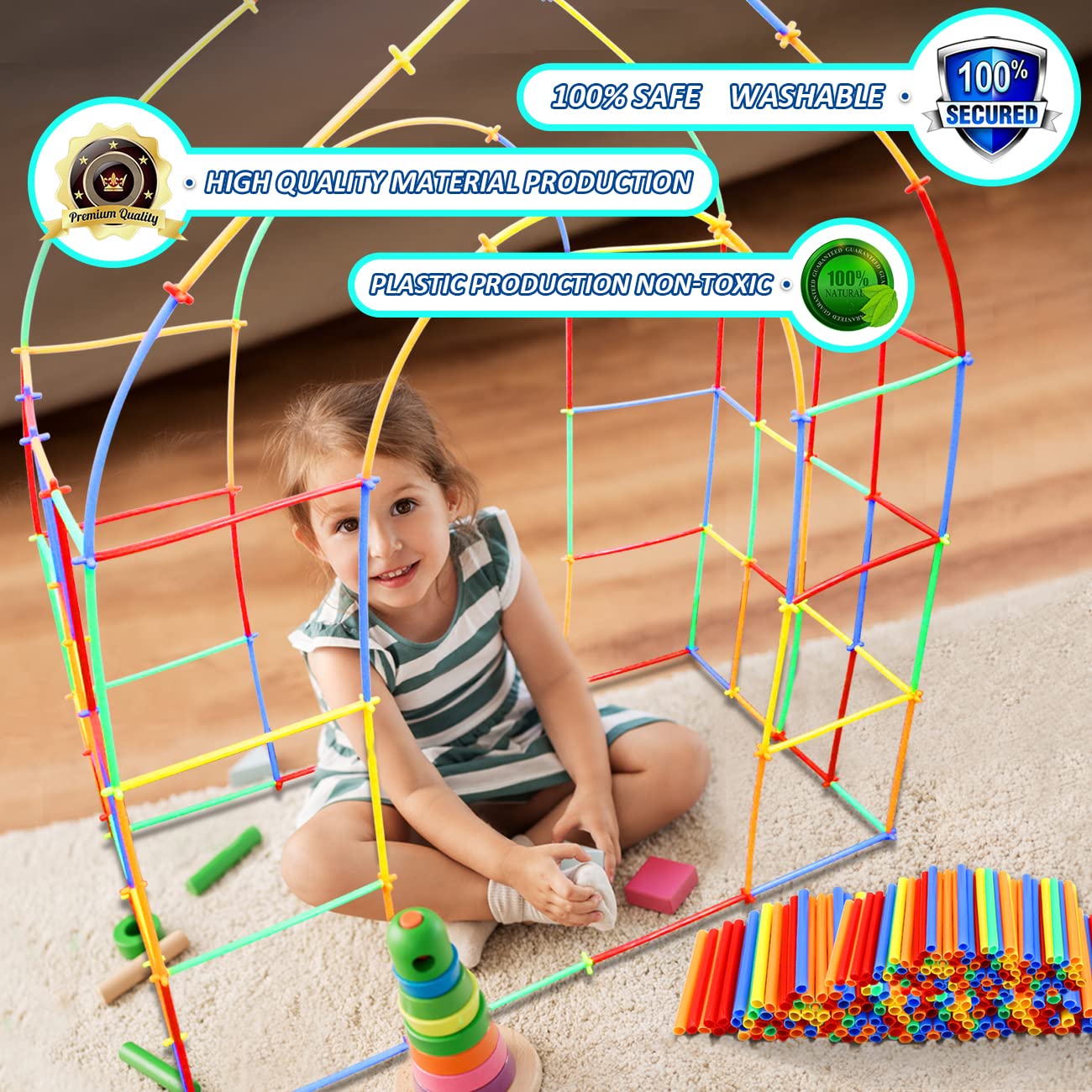 Ggiibro children building together showing teamwork and learning