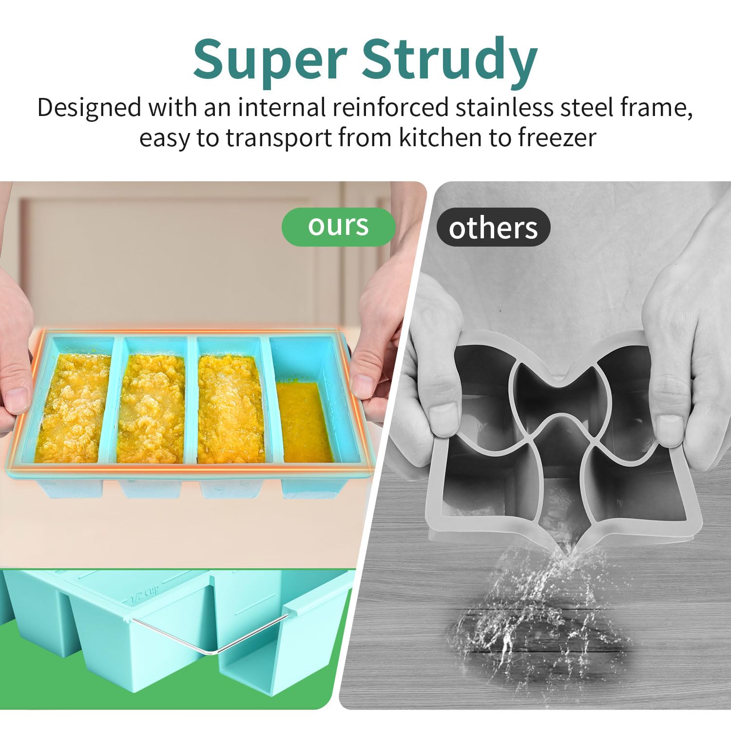 GGOW transparent lid sealed on tray keeping liquids level and spill-free