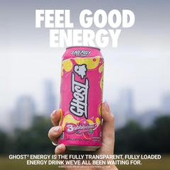 GHOST Bubblicious can close-up highlighting can design and ingredient transparency