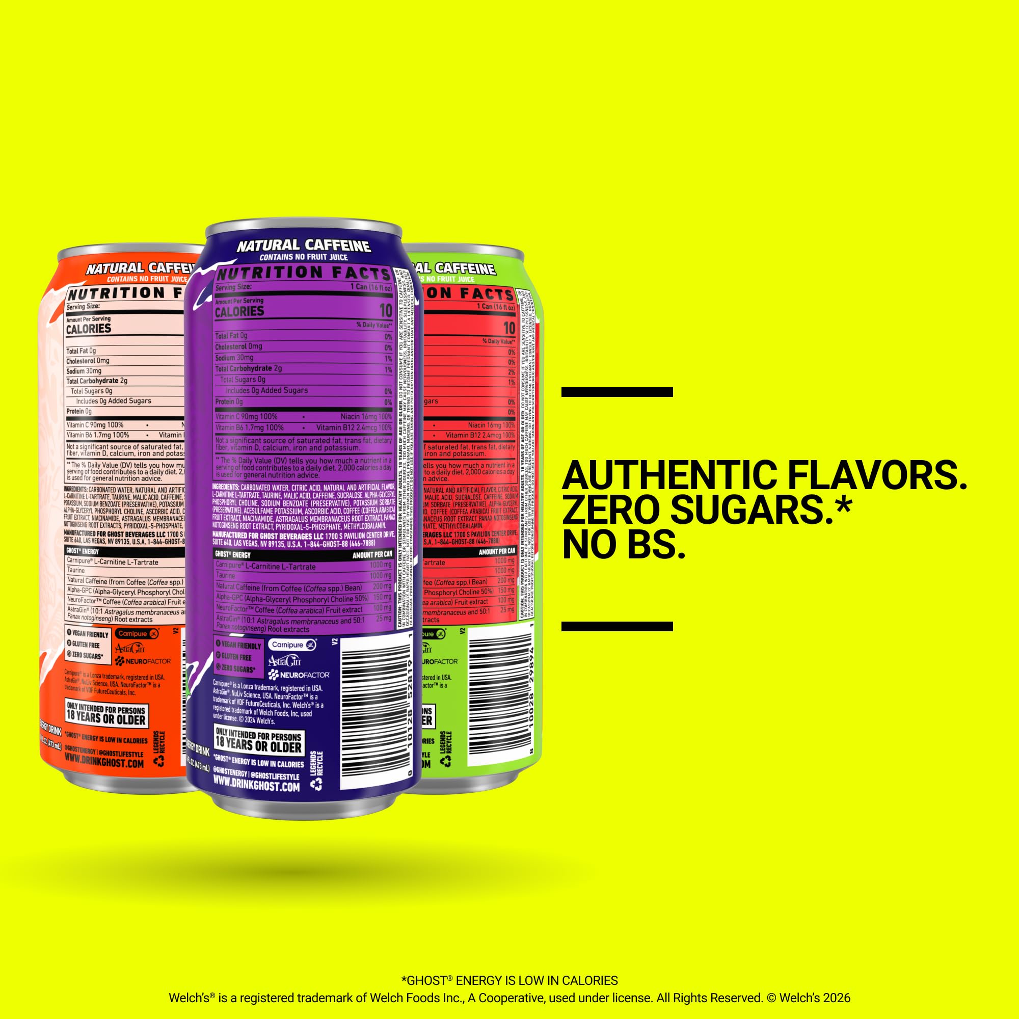 GHOST open can pouring into glass showing refreshing foam and taste appeal