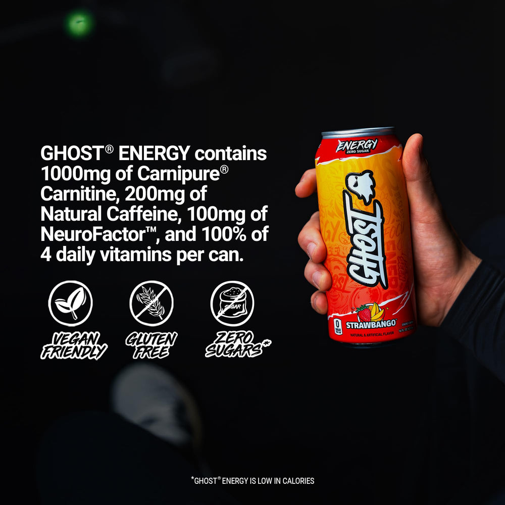 GHOST Strawbango 12-pack case to show value and stash benefit